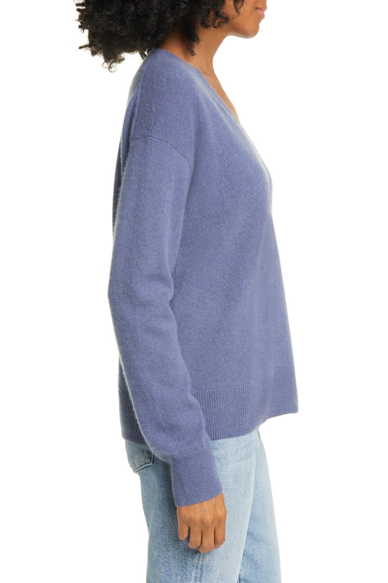 V-Neck Cashmere Pullover, Alternate, color, BLUE INDIGO