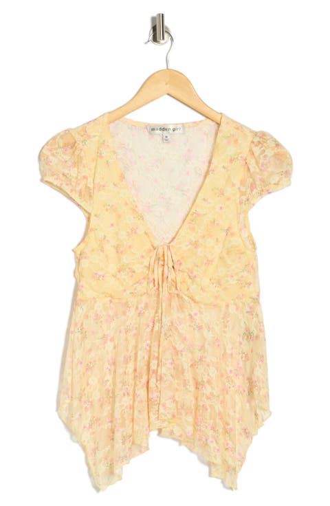 Cinched Cap Sleeve Top