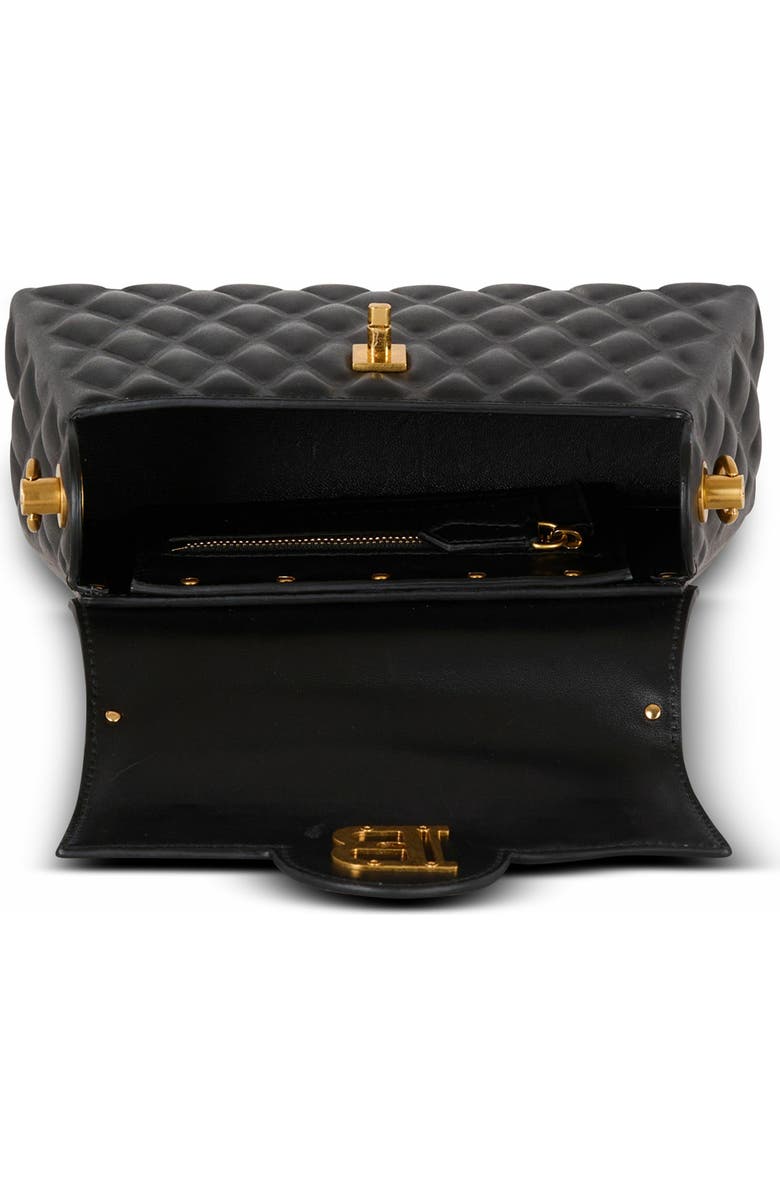 Balmain B-Buzz Dynasty Bag In Quilted Calfskin, Alternate, color,