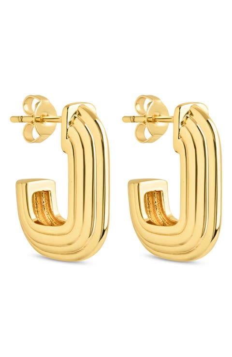 Briella Rib Hoop Earrings