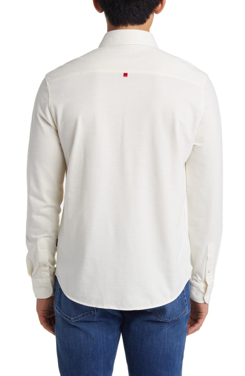 Stone Rose Slub Knit Button-Up Shirt, Alternate, color, 