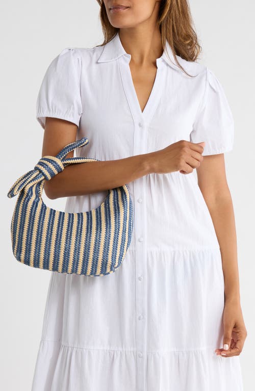 Urban Expressions Handbags Penny Woven Shoulder Bag In Blue