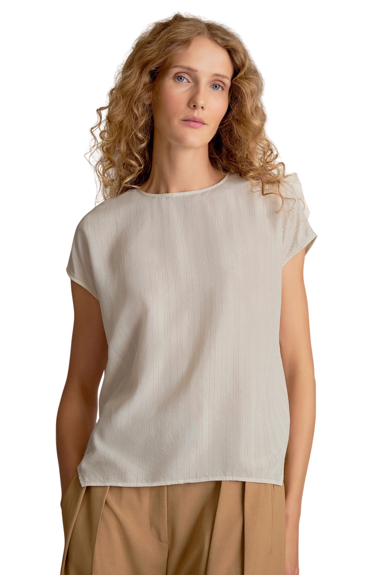 Didion Printed Washable Silk Drape Top, Main, color, Mixed Stripe