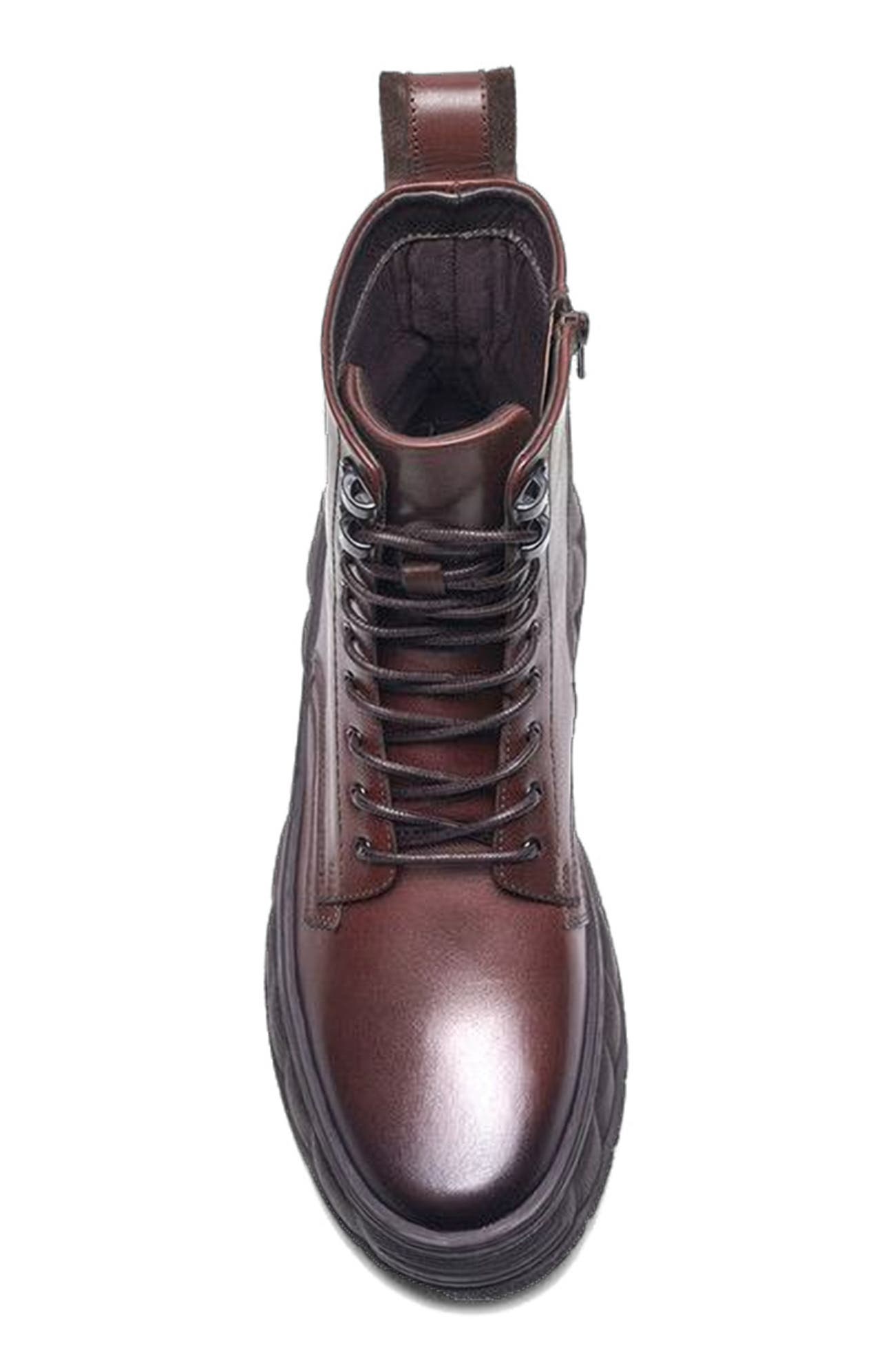 Bastion Ankle Boot, Alternate, color, Brown Leather