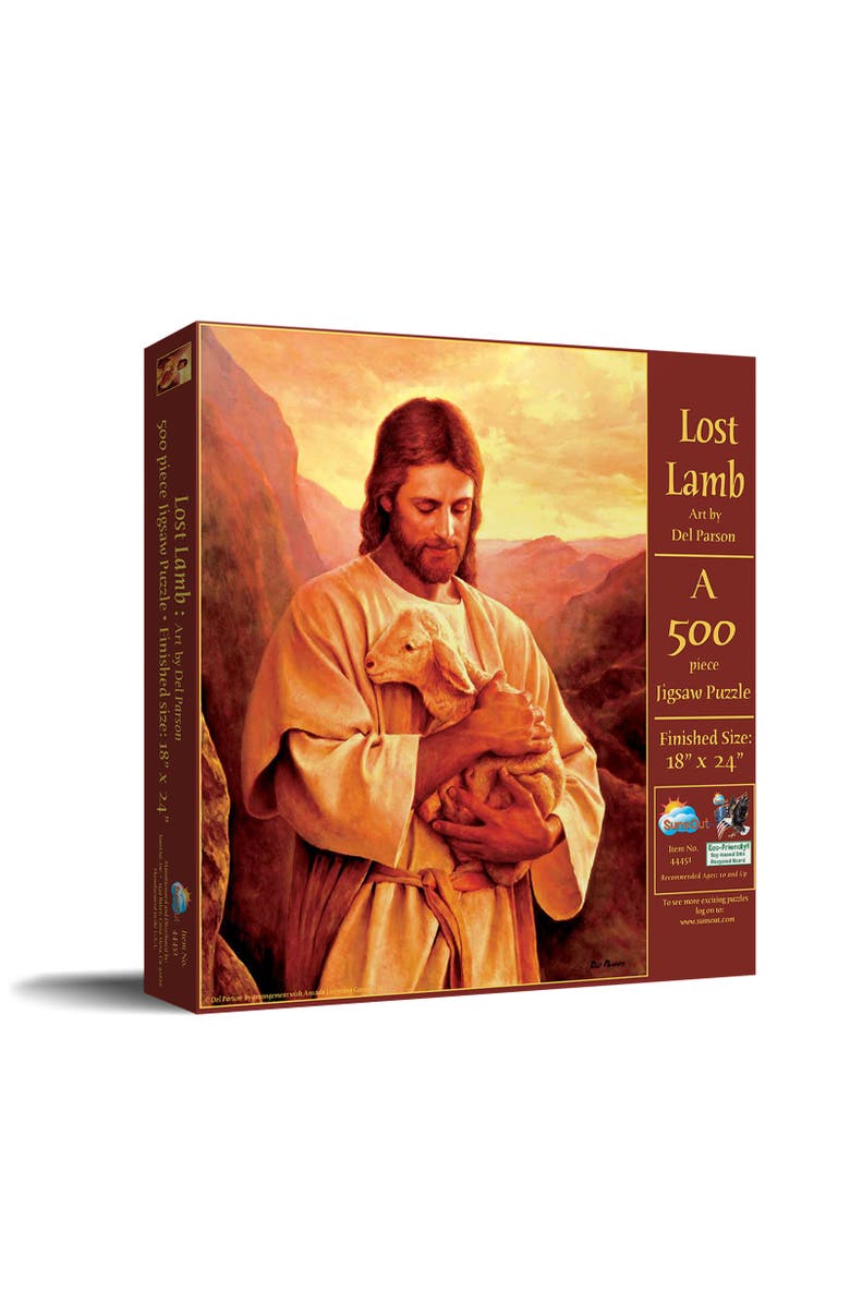 Sunsout Lost Lamb 500 piece Jigsaw Puzzle for Adults, Main, color, Multicolor