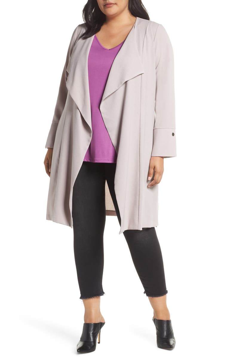 Evans Long Line Studded Waterfall Jacket, Main, color, 