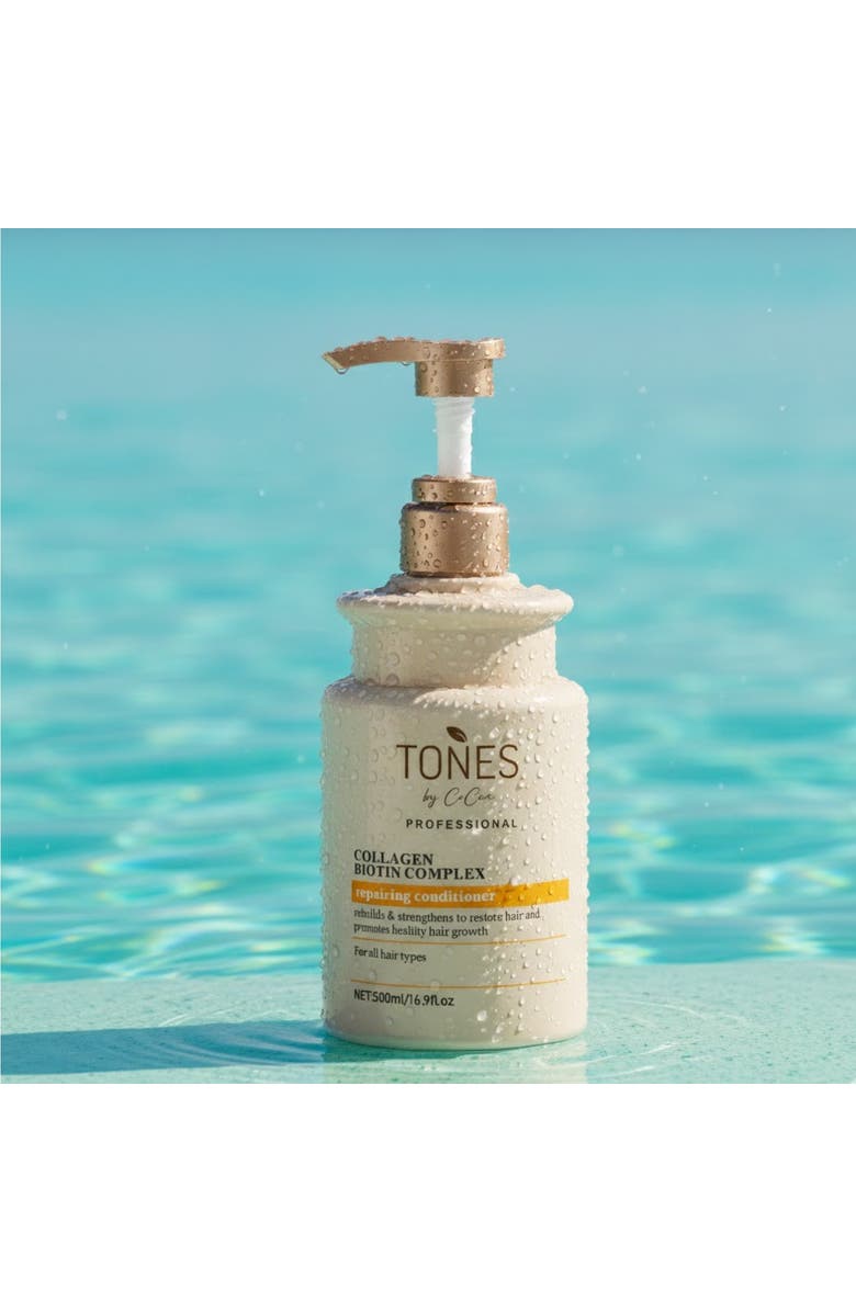 TONES by Cocoa Collagen Biotin Complex Hair Strengthening Conditioner 500ml, Alternate, color, Dark Beige