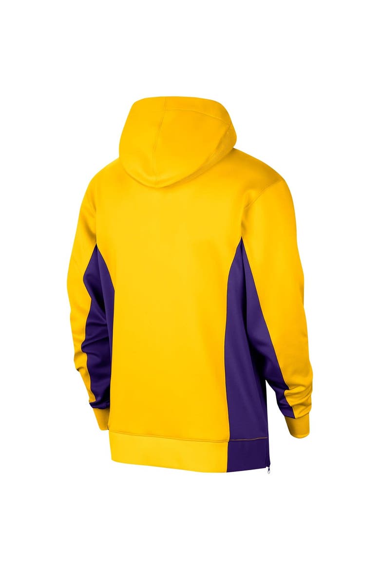 Men's Nike Gold Los Angeles Lakers 2023/24 Authentic Showtime Full-Zip Hoodie, Alternate, color, Gold