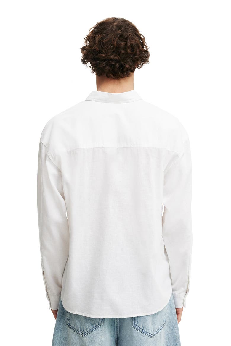 Men's Eli Long Sleeve Shirt, Alternate, color, White