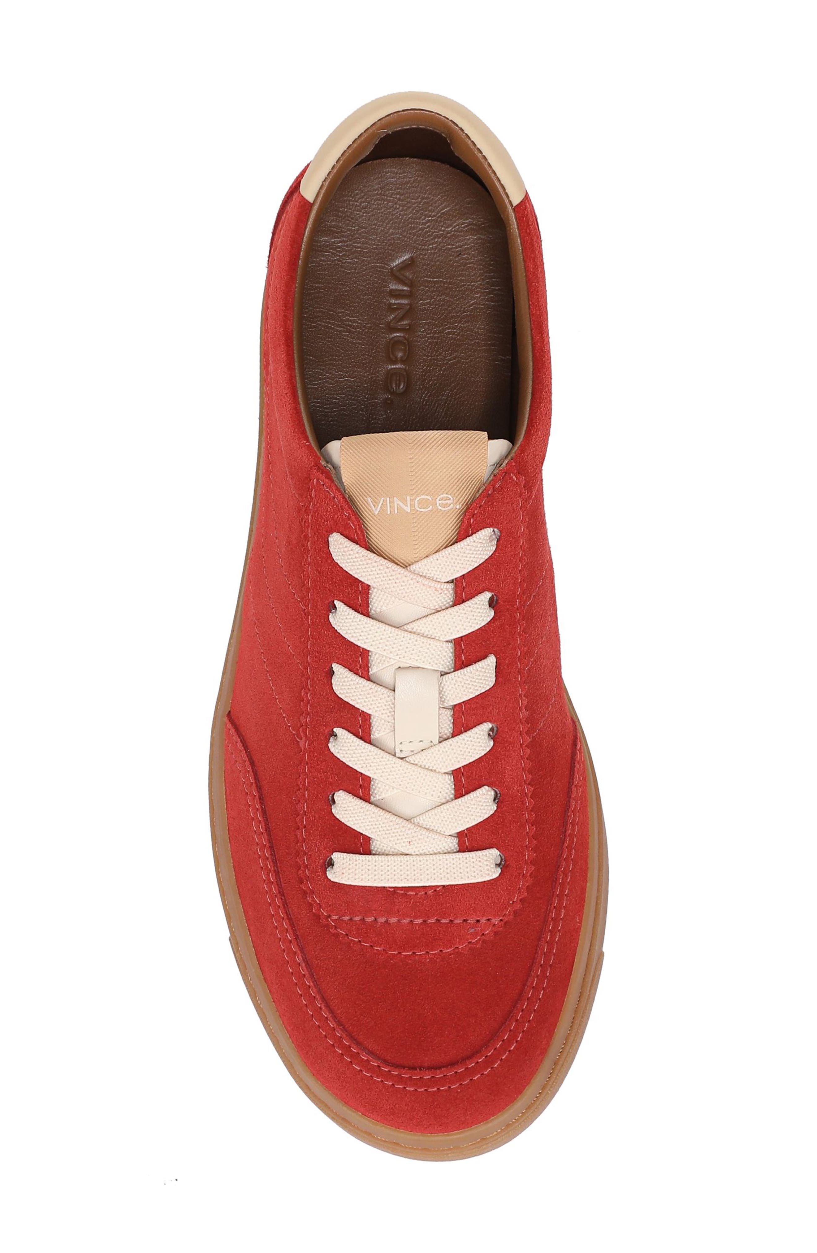 Vince Palm Sneaker, Alternate, color, Poppy Red