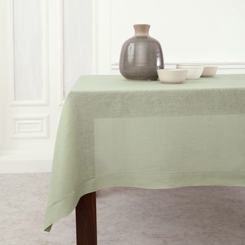 Linen Tablecloth - Classic Hemstitch