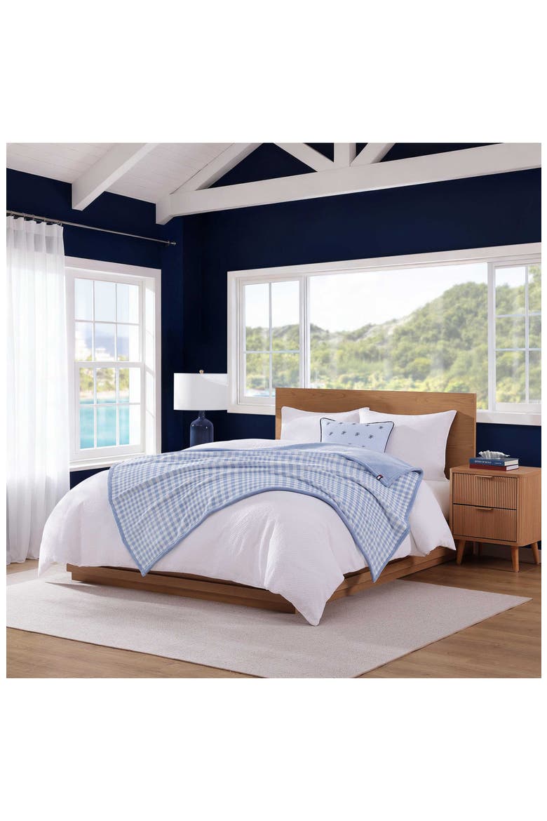 Modern Check Throw, Alternate, color, BOATHOUSE BLUE/ WHITE