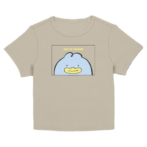 Junior's Hello Friend Framed Duck Short Sleeve Baby T-shirt