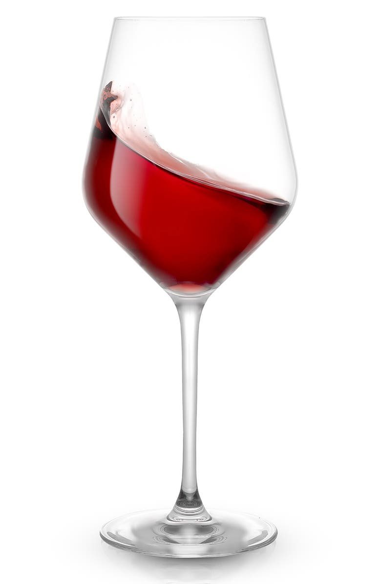 JoyJolt Layla Crystal Red Wine Glasses - Set of 8, Alternate, color, Clear