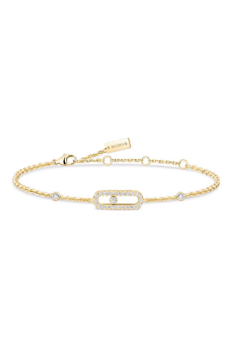Move Uno Pavé Diamond Bracelet, Main, color, YELLOW GOLD