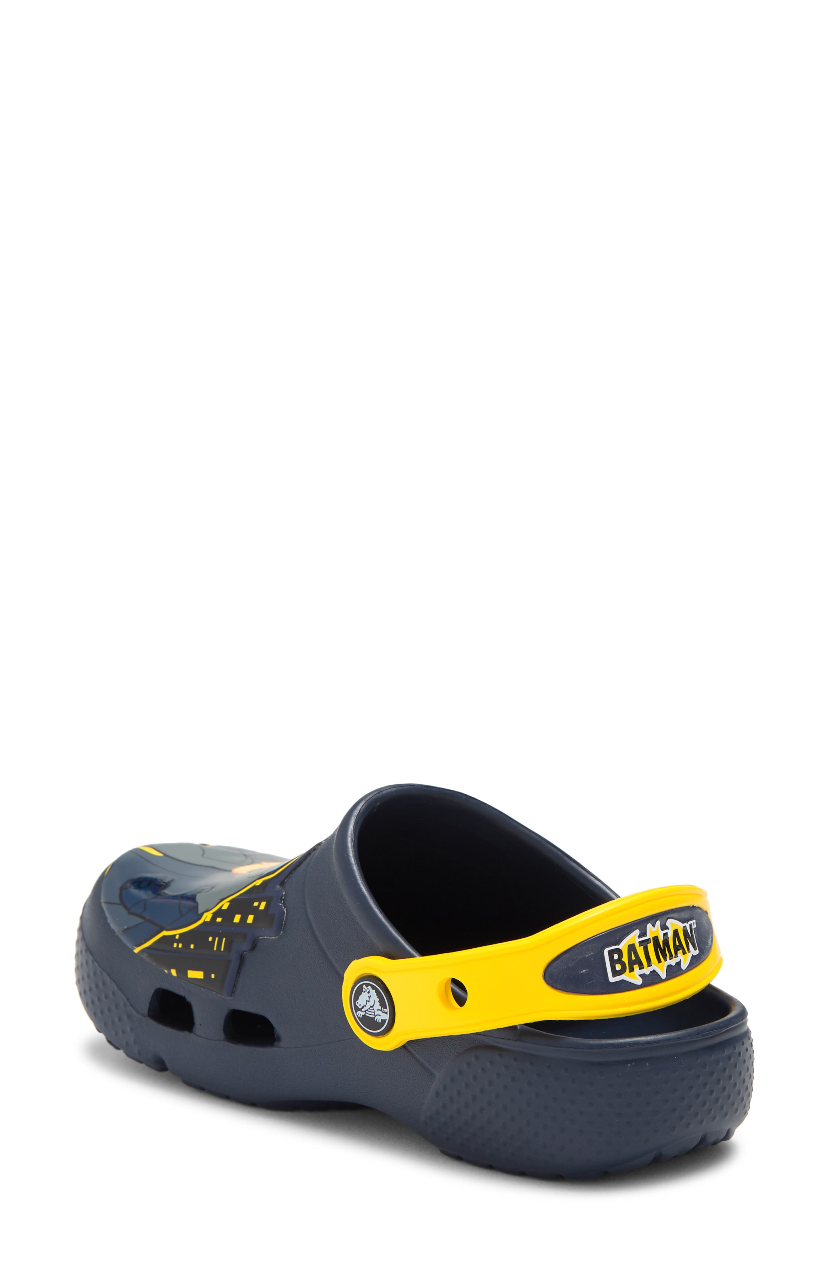 CROCS Kids' Batman Patch Classic Clog, Alternate, color, 