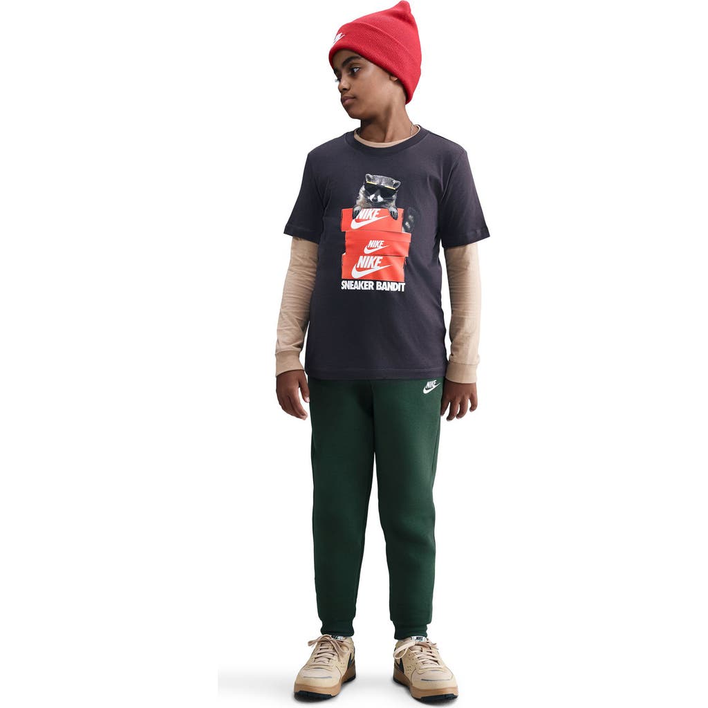 Nike Kids' Sneaker Bandit Cotton Graphic T-shirt In Purple
