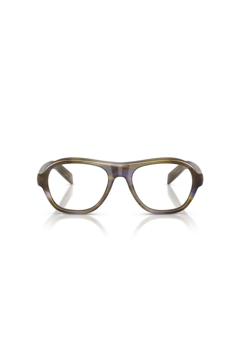 55mm Rectangle optical glasses, Alternate, color, Brown