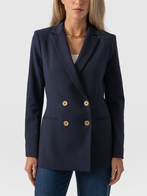 Saint + Sofia Cambridge Blazer In Blue
