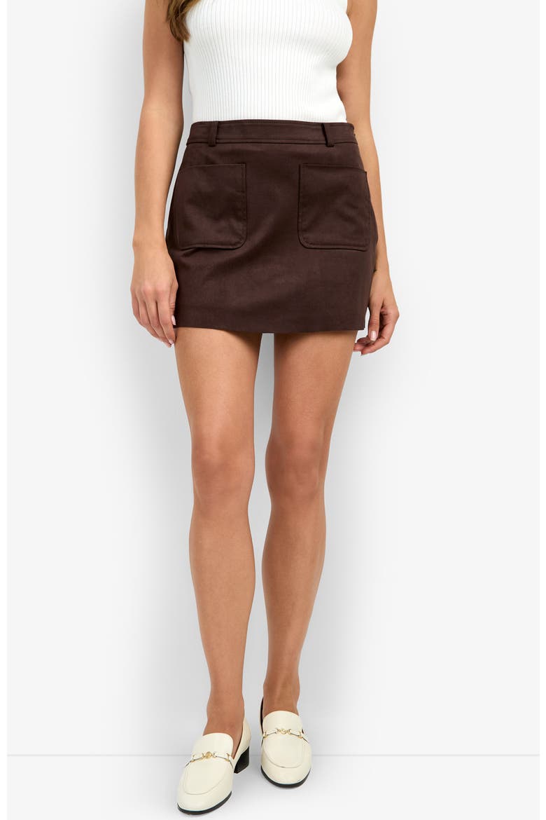 Ethal Skirt, Alternate, color, Cioccolato