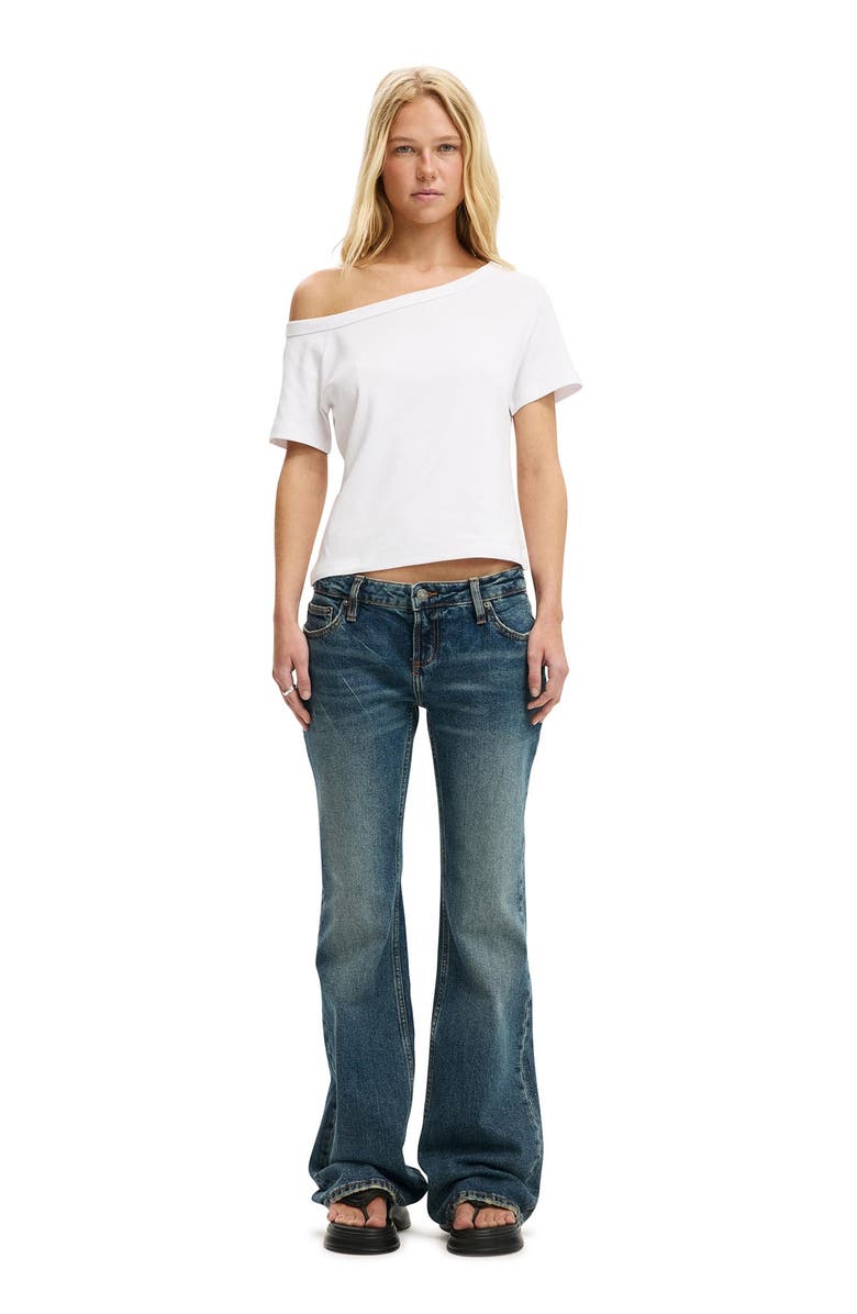 Cotton On Women's Arlie Asymmetric Short Sleeve, Alternate, color, White