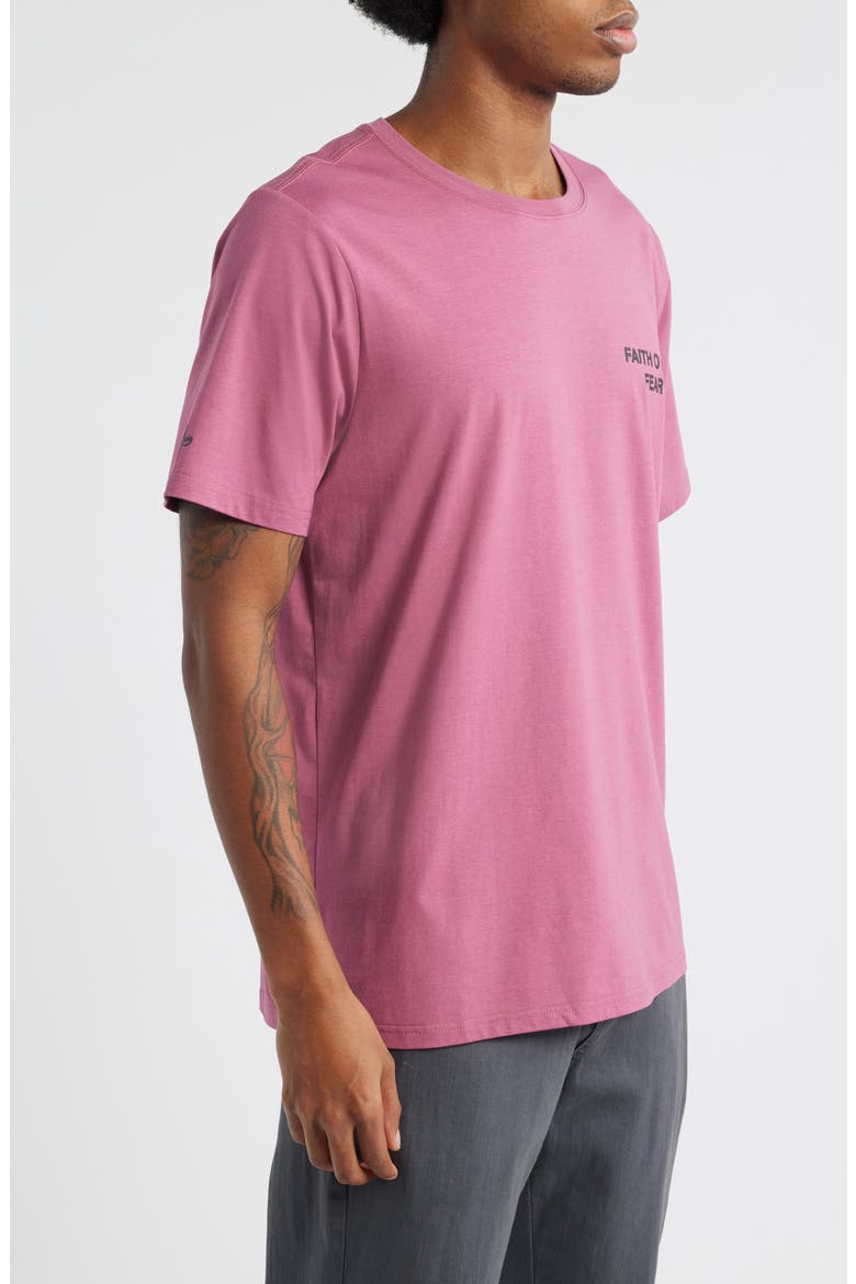 Tempo Faith Over Fear Ultra Graphic T-Shirt, Alternate, color, ROSE