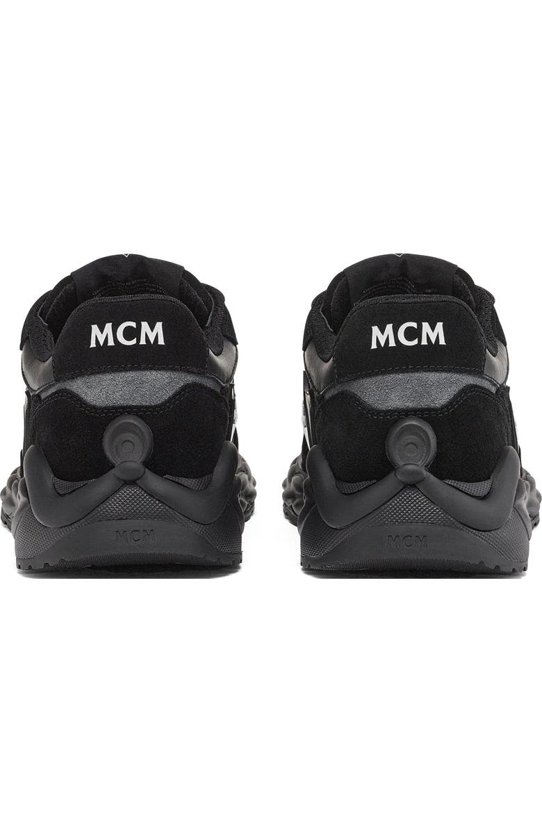 MCM Skywander Lo Sneakers in Calf Suede and Leather, Alternate, color,