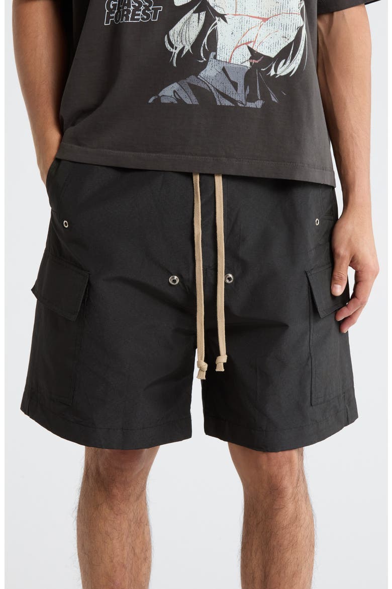 Rave Cargo Shorts, Main, color, BLACK
