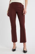 Caslon® Seamed Stretch Ponte Flare Leg Pants