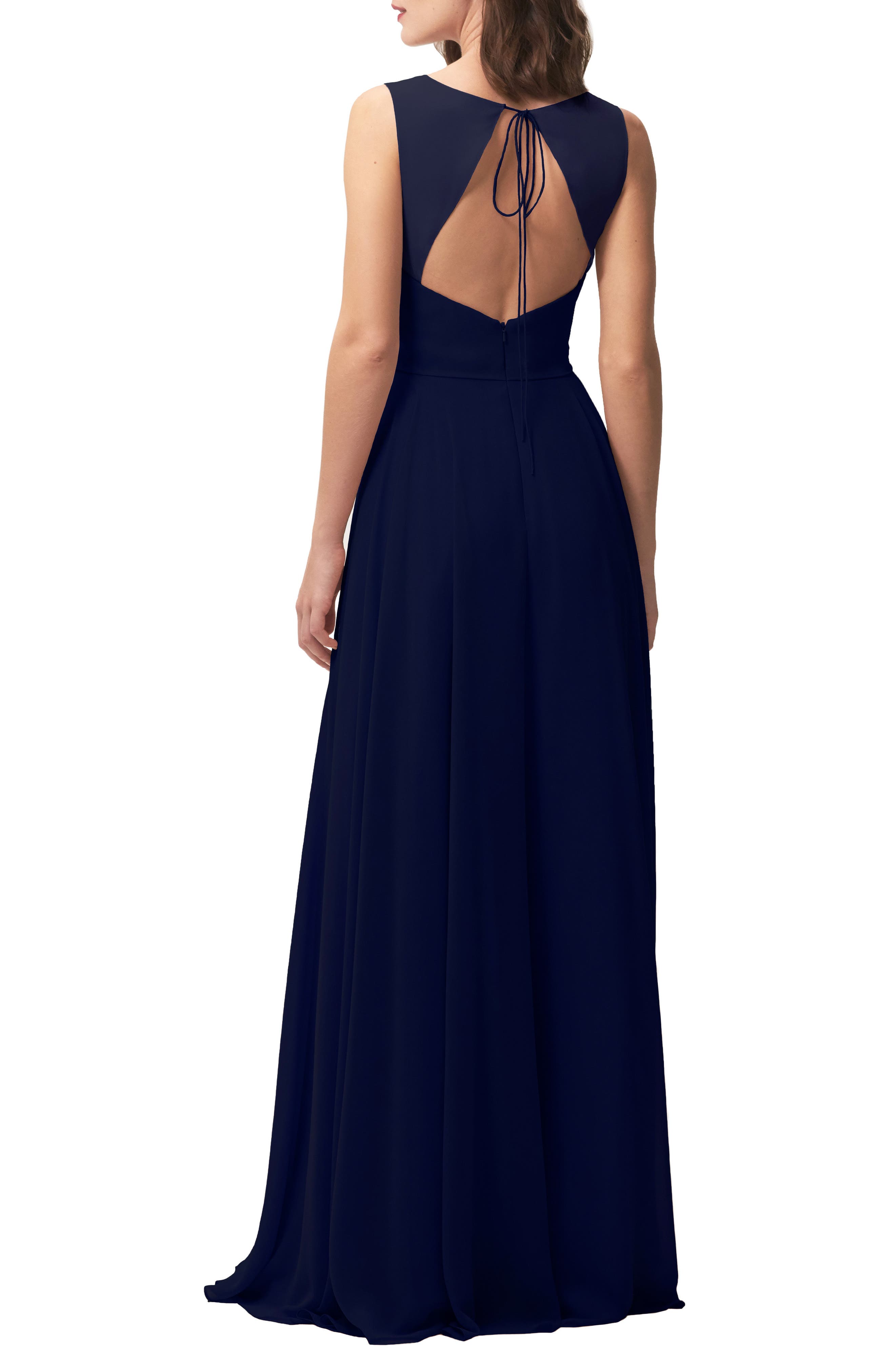 navy and ivory bridesmaid dresses One Shoulder Blue Cheap Tulle Bridesamid Dresses ARD1148 Bridesmaid dress, Jim Hjelm Chiffon Color VALENTINES Color:Marine