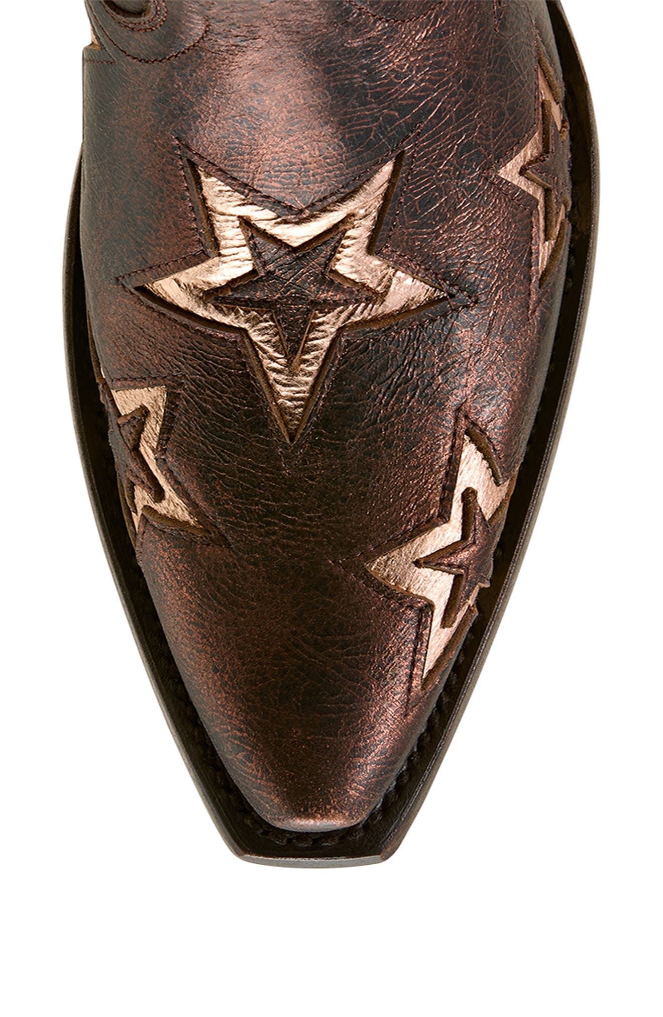 Ariat Hazen Star Snip Toe Western Boot, Alternate, color, Bronze Dream