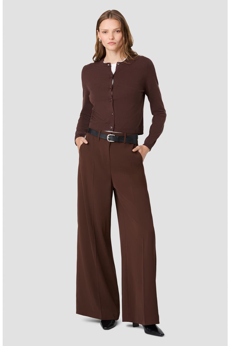 Harry High Waist Suit Pants, Alternate, color, COCOA BROWN