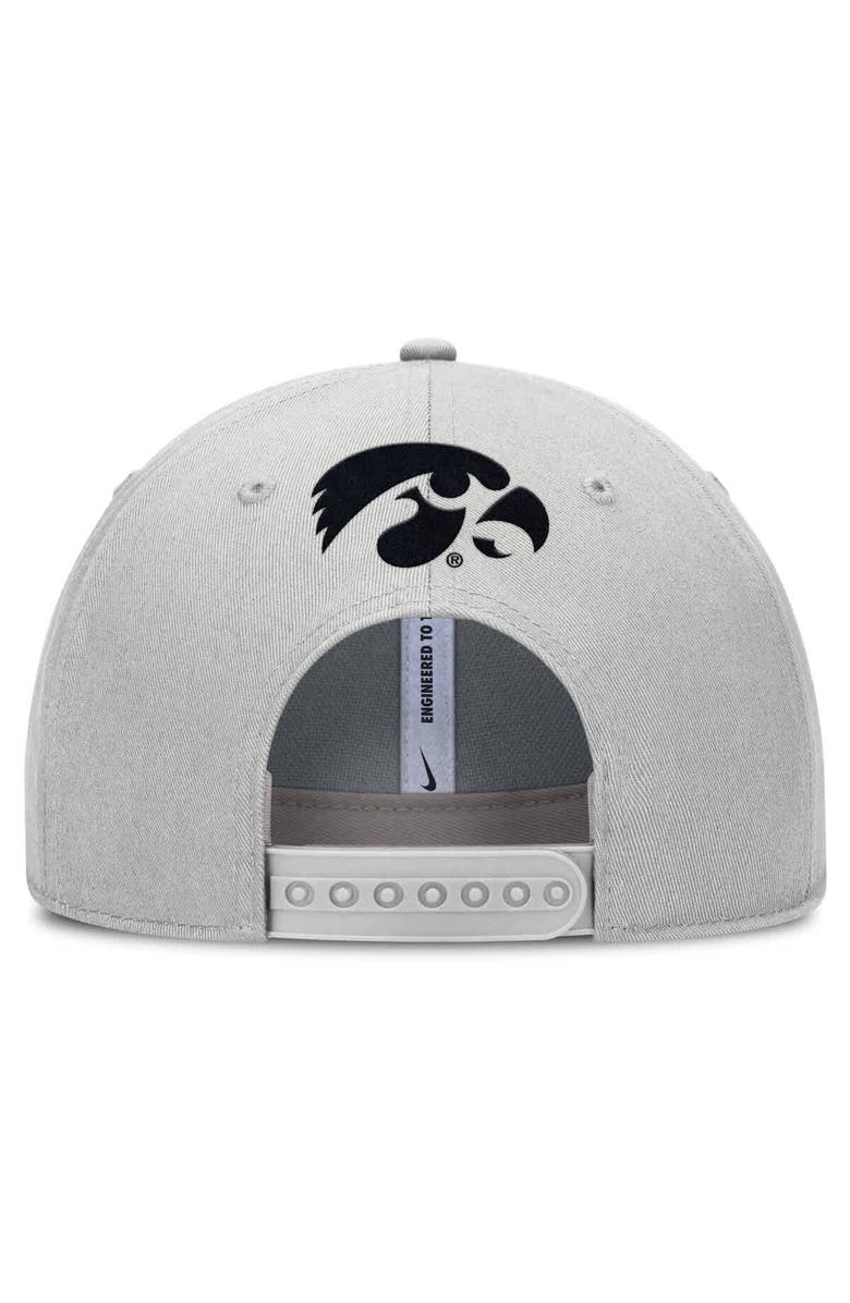 Nike Men's Nike Gray Iowa Hawkeyes 2025 Sideline Dust Pinched Rise Adjustable Hat, Alternate, color, Gray