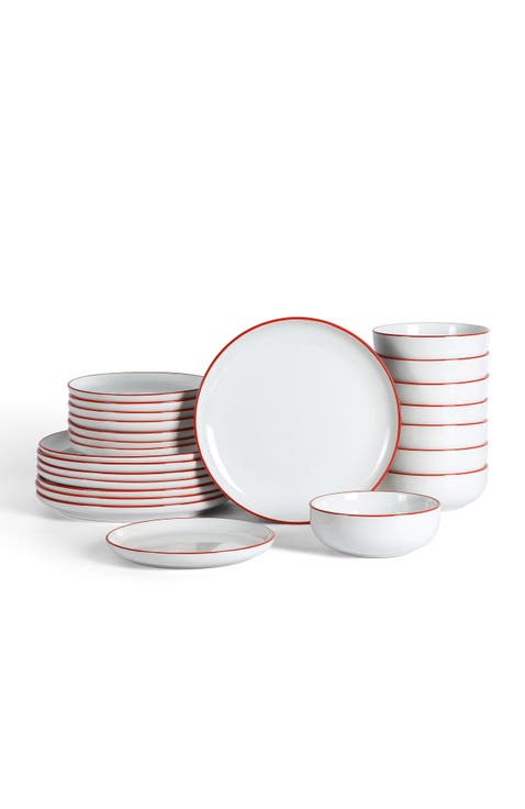 Ezra Stoneware 24-Piece Dinnerware Set