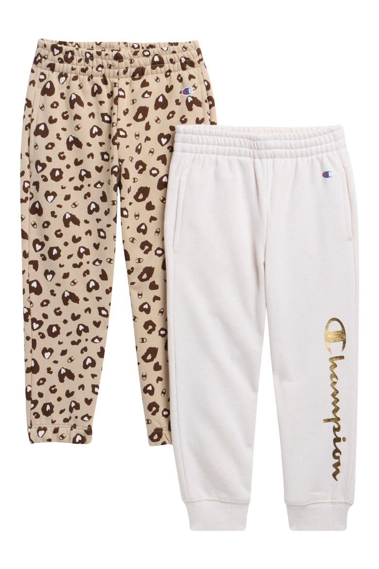 Kids' 2-Pack Assorted Joggers Set, Main, color, CREAM HEATHER
