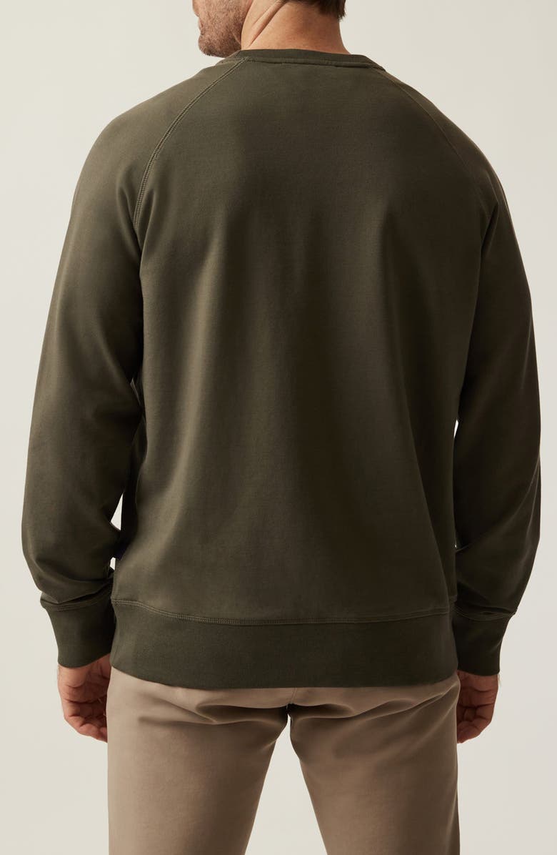 34 Heritage Stretch French Terry Crewneck Sweatshirt, Alternate, color, Pimento Olive