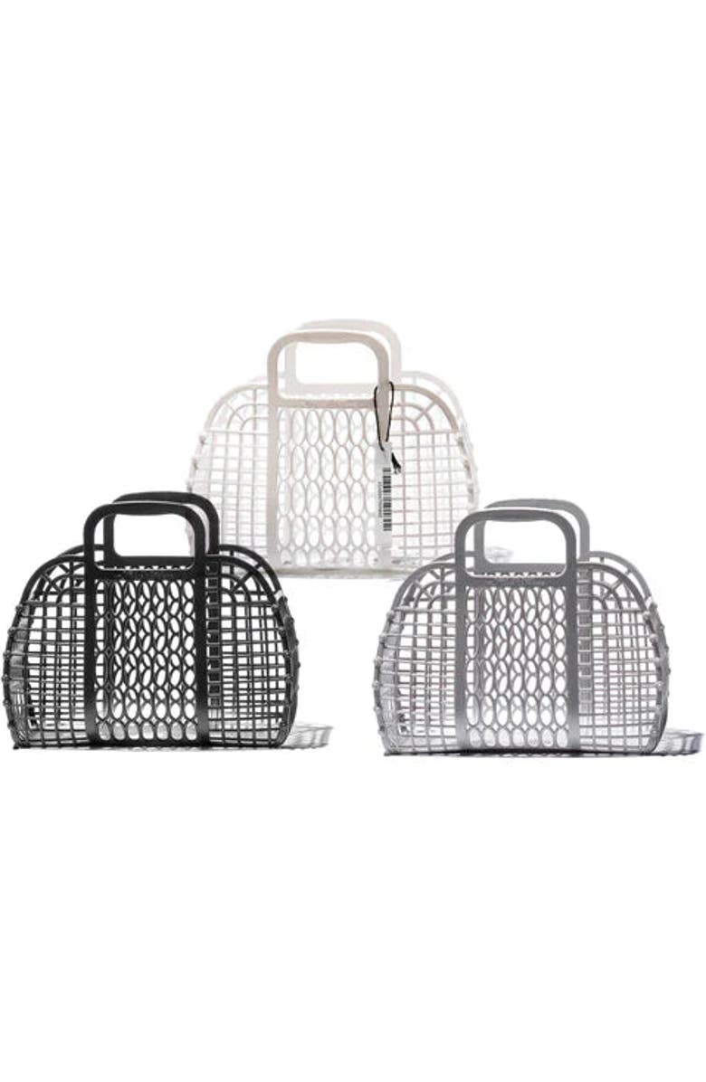 PUEBCO Plastic Market Bag, Alternate, color, Grey