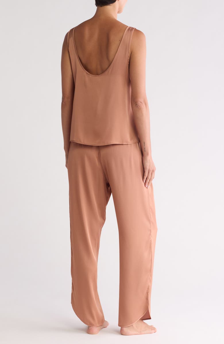 Danskin Satin Long Pajamas, Alternate, color, 