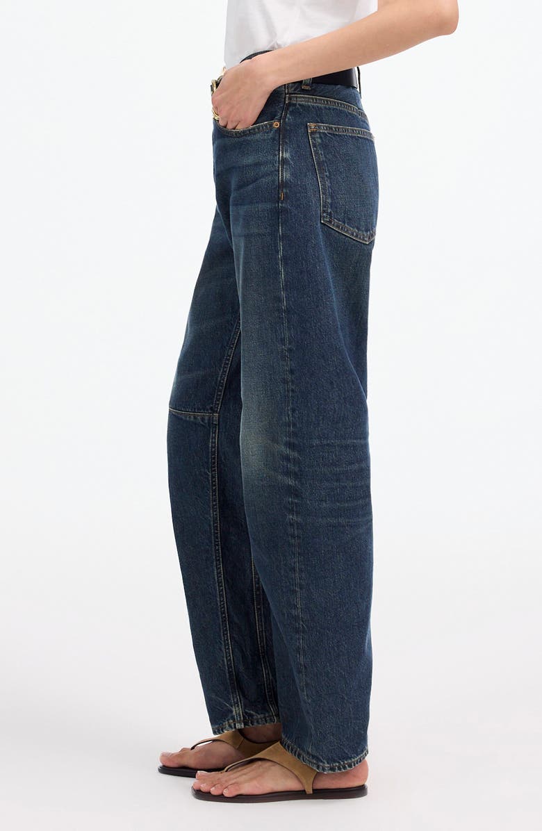 Madewell The Darted Barrel Leg Jean, Alternate, color, Danver Wash