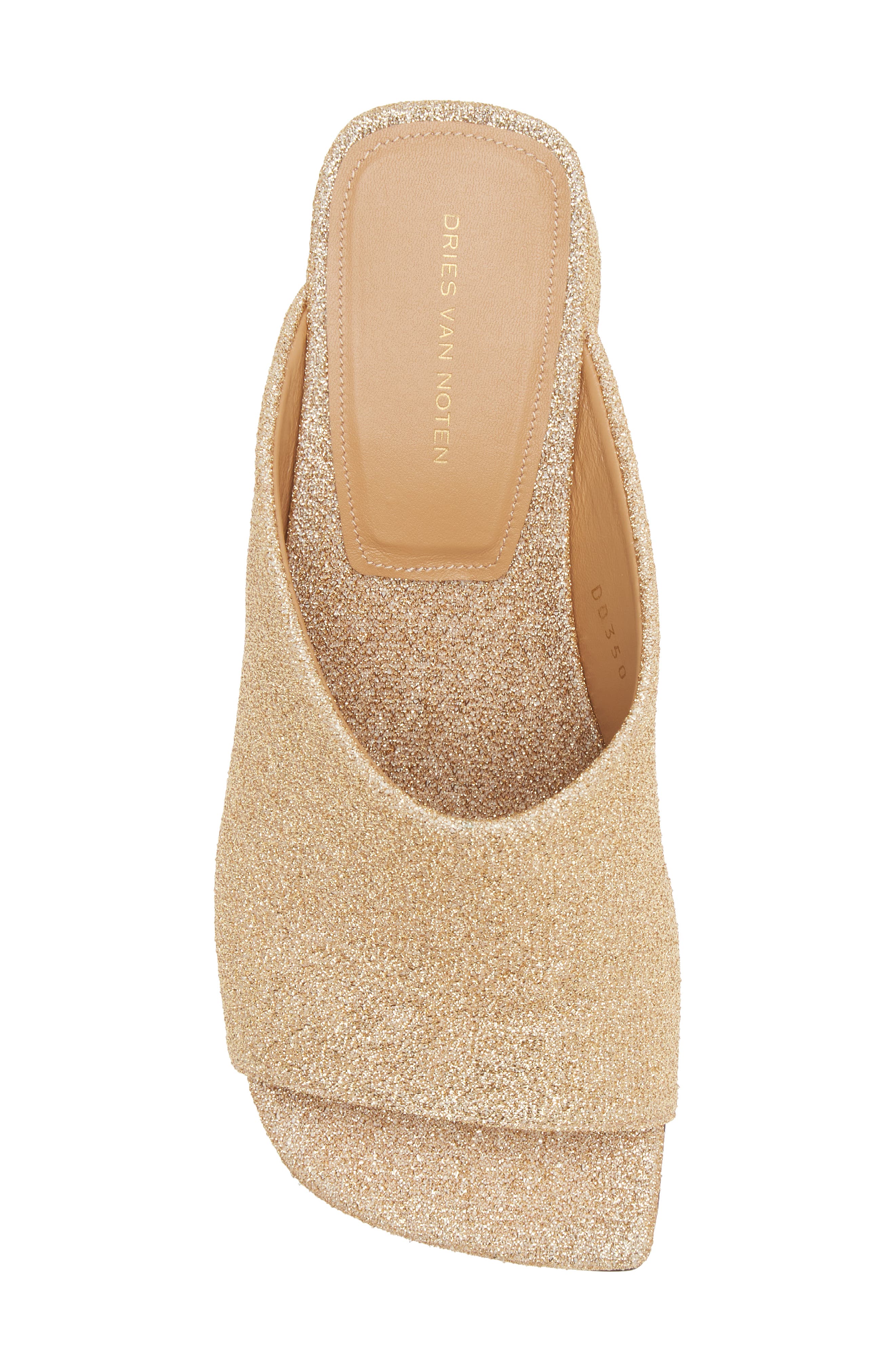 Glitter Slide Sandal, Alternate, color, GOLD