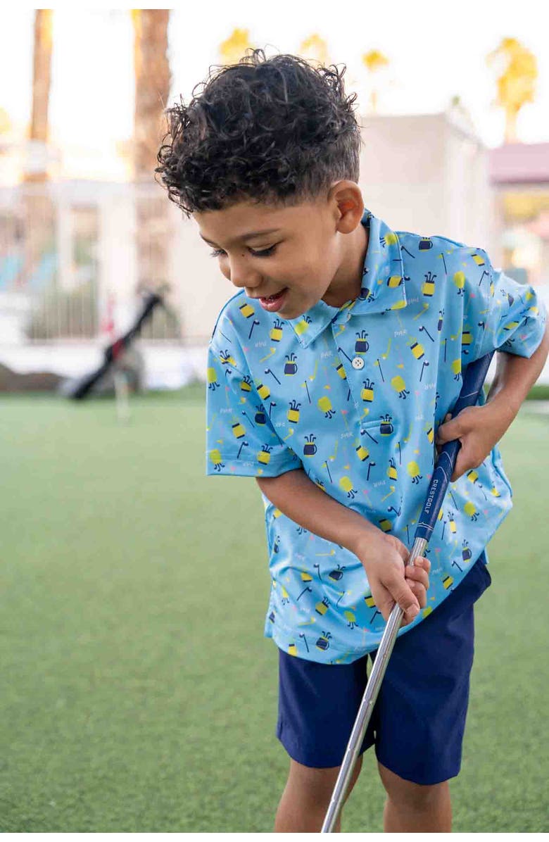 Florence Eiseman Supplex Fake Fly Short, Alternate, color, Navy