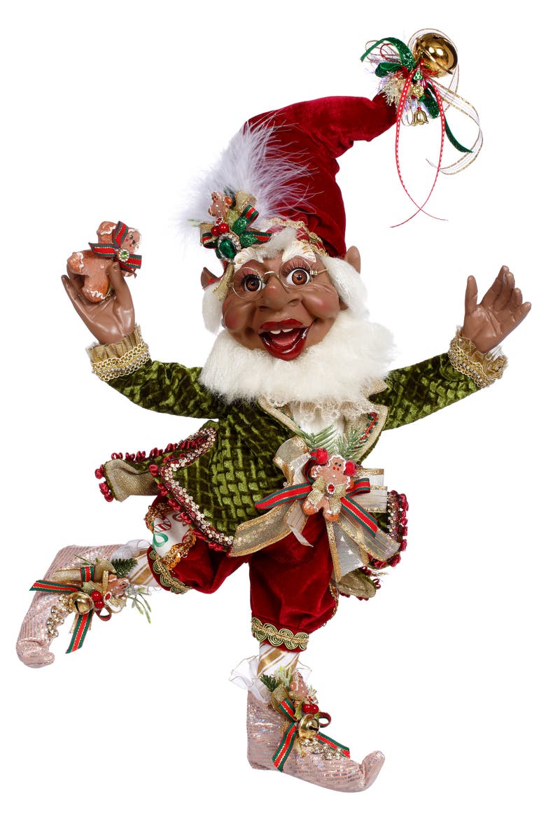 African American Cookies and Milk Elf, Medium, Main, color, Red
