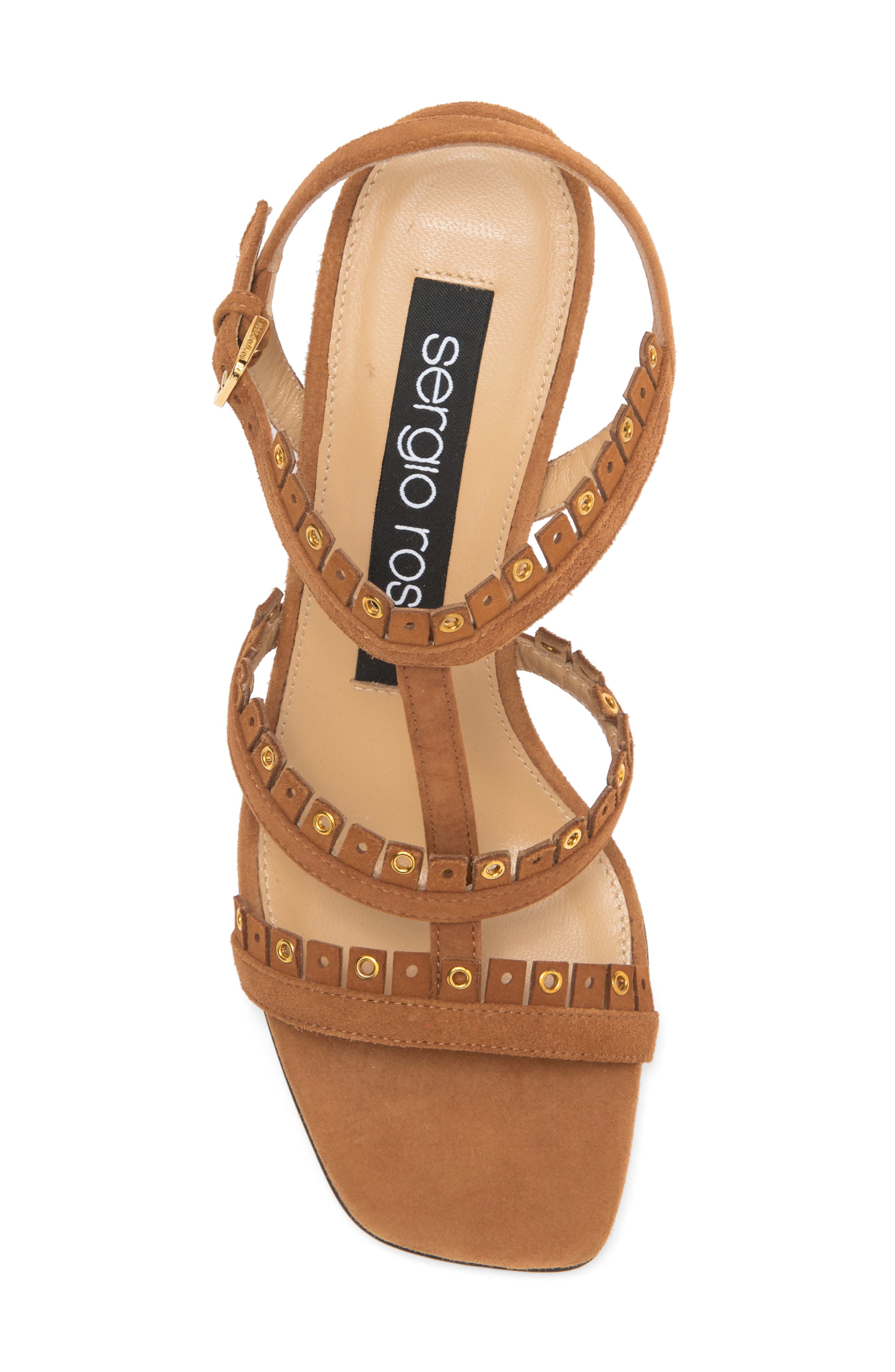 Sergio Rossi 3-Strap Sandal, Alternate, color, 