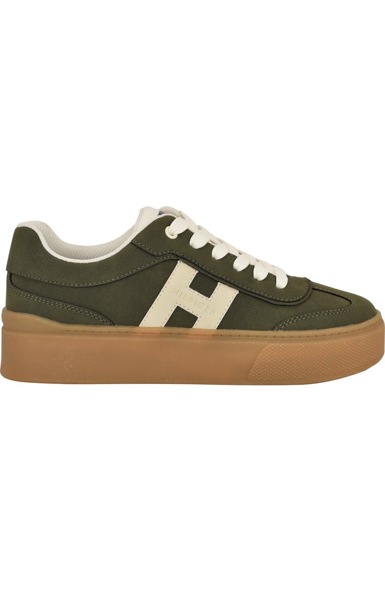 Tommy Hilfiger Celmi Sneaker, Alternate, color, Dark Loden/Grey/Chic Cream