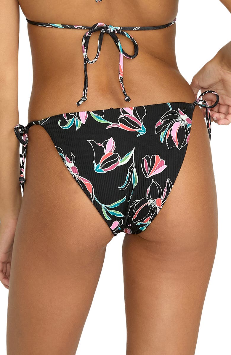 Volcom Dream In Bloom Rib Bikini Bottoms, Alternate, color, 