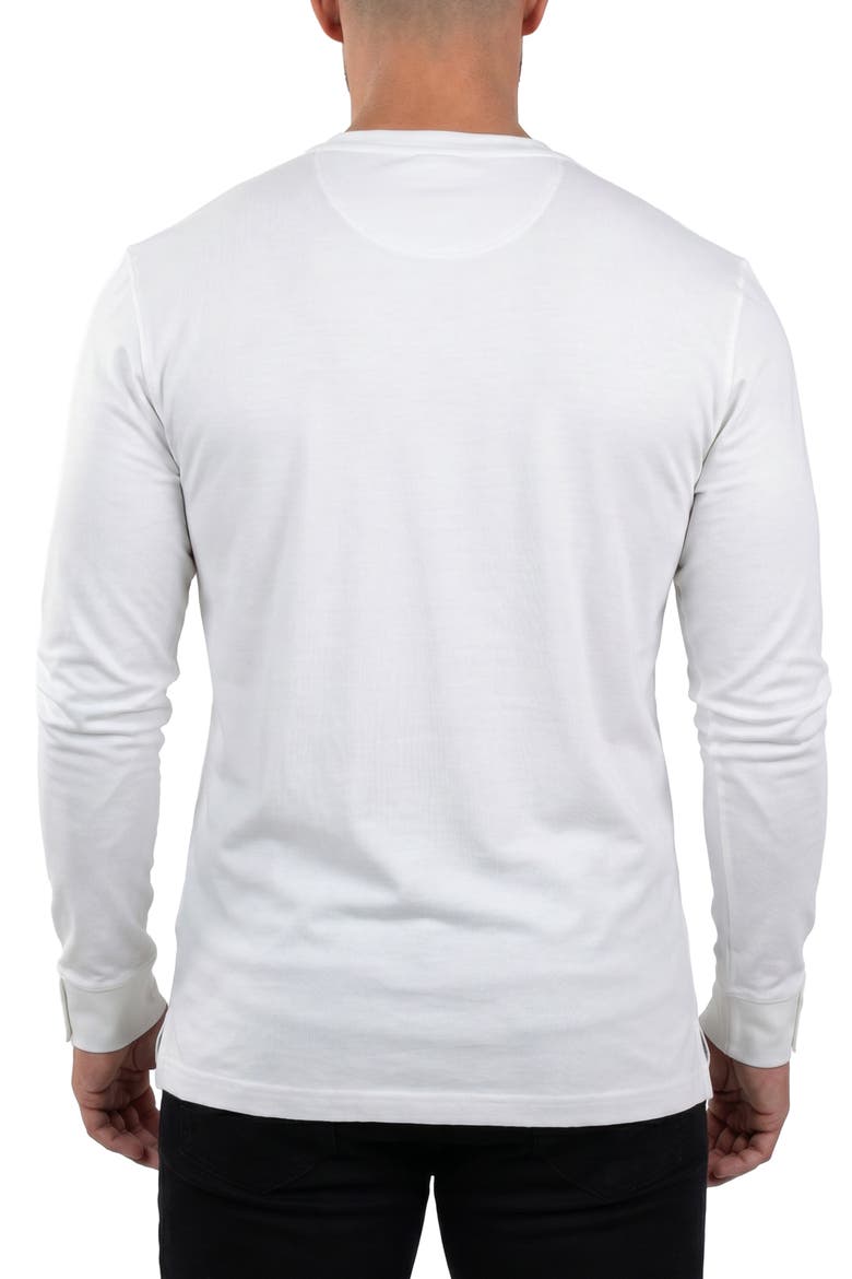 Rissa V-Neck Long Sleeve T-Shirt, Alternate, color, WHITE
