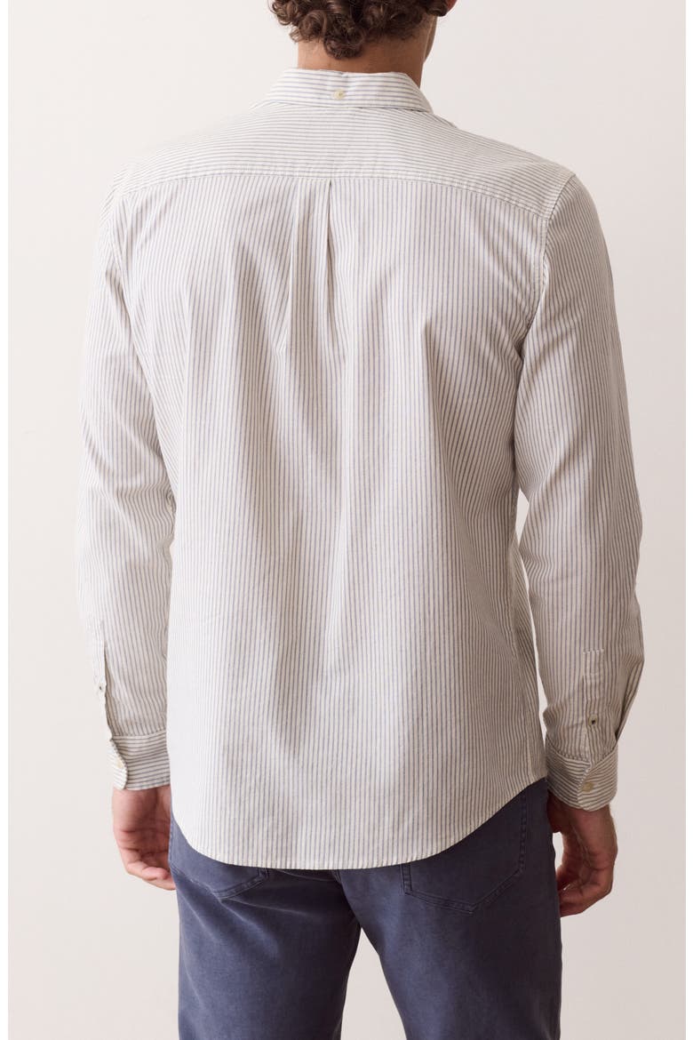 California Striped Oxford Shirt, Alternate, color, NAVY STRIPE