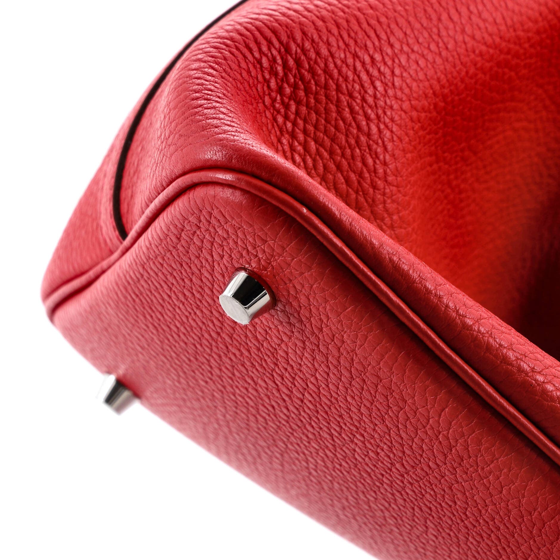 Pre-Owned Hermes Picotin Lock Bag Clemence MM, Alternate, color, Rouge Casaque