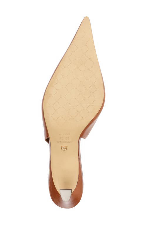 Arezzo Farrah Slingback Pointed Toe Pump In Brown