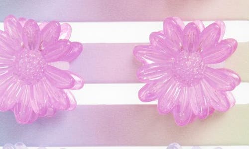 Capelli New York Kids' 10-pack Flower Clips In Pink Pale Multi